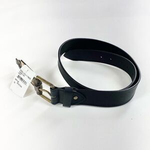boconi black and bronze leather belt 32